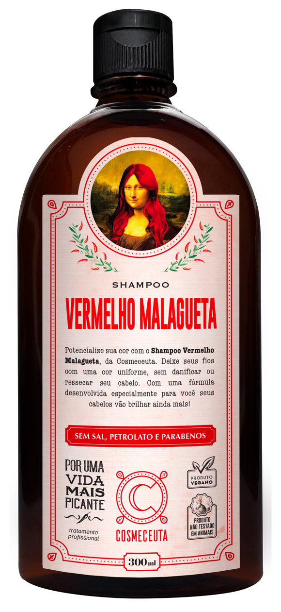 Shampoo Vermelho Malagueta Matizante Cosmeceuta